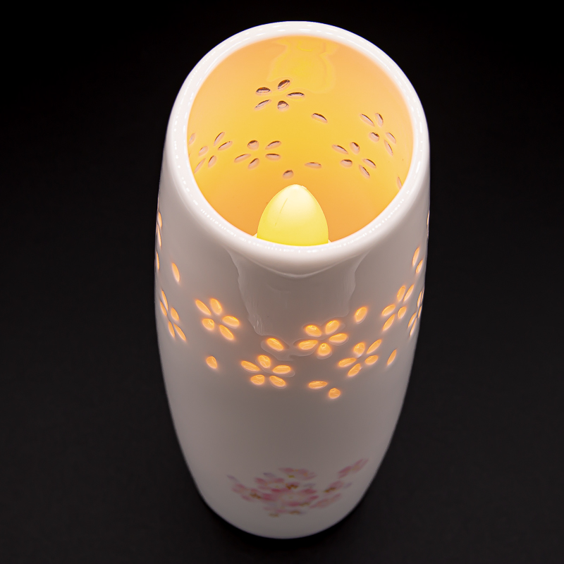 灯立 四季 桜白 寸法5cm×14.5cm 燭台 創価学会仏具 | 【公式】創価学会